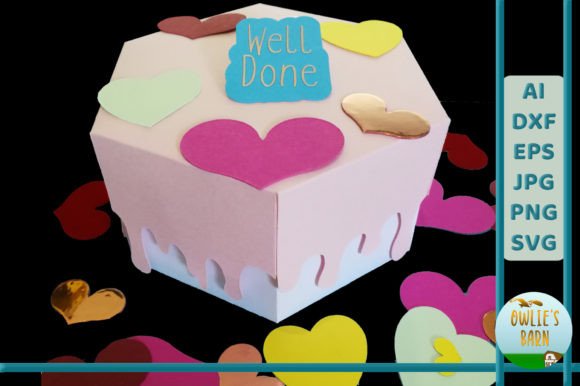 Cake Box with Dripping Icing BONUS