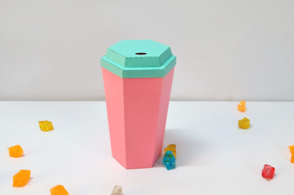 Coffee Mug Favor Box 3D SVG Home Décor