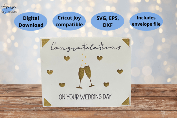 Congratulations Wedding Insert Card SVG