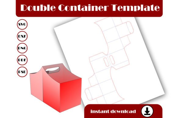 Double Container Template with Handles