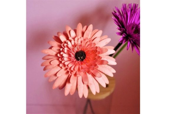 Dubble Gerbera Paper Flower Templates