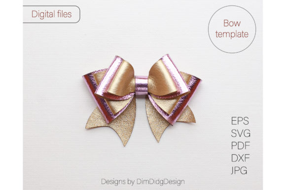 Faux Bow Svg Hair Bow Template Svg Hair