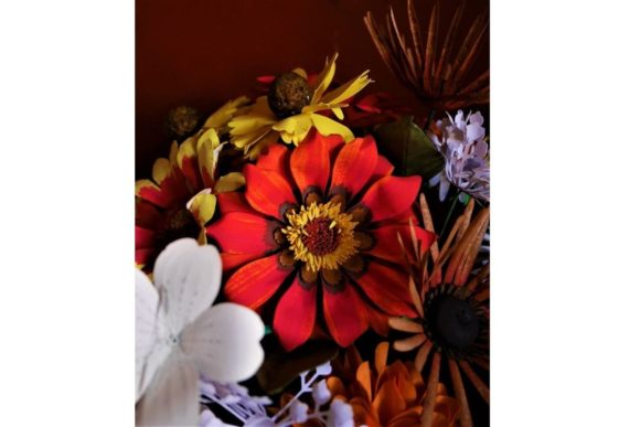 Gazania Paper Flower Templates for 3D SVG Paper Flowers