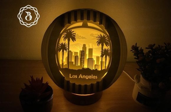 Los Angeles City Sphere Popup 18x18 Cm