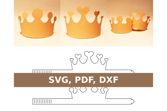 Party Crown 3D SVG Shapes