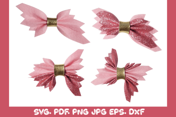 Pinch Hairbow Template SVG, PDF PC6