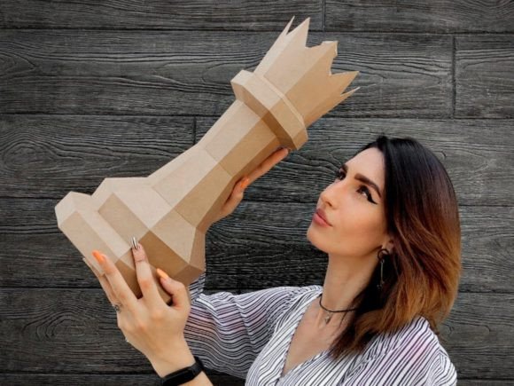 Queen 3D Chess Set Paper Craft