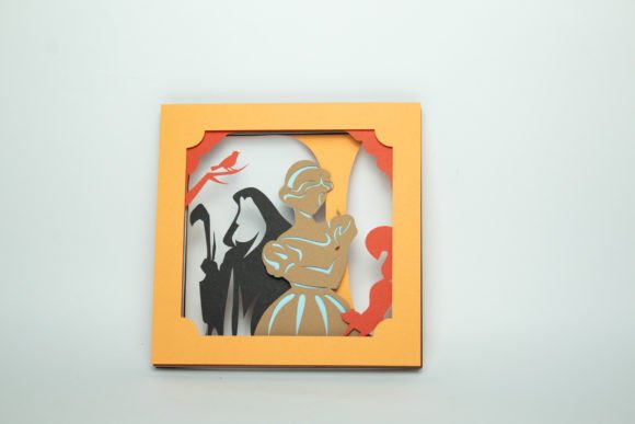 Snow White Shadow Box 3D SVG for Baby Content