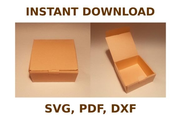 Square Box Template – 3D SVG Shapes