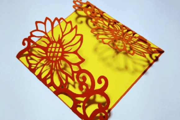 Sunflower Card 3D SVG for Birthday Designs